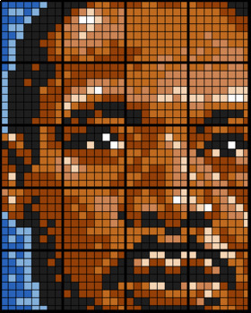 Black History Month - Martin Luther King, Jr. - Color Mosaic